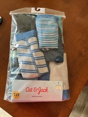 Cat & Jack Boys Boxer Briefs Multi-Color Blue Gray White